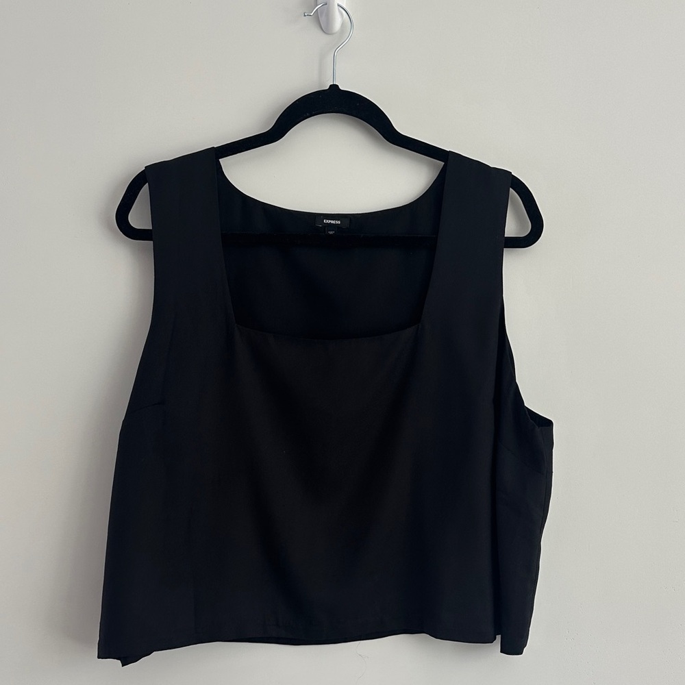 Express Black Crop Top